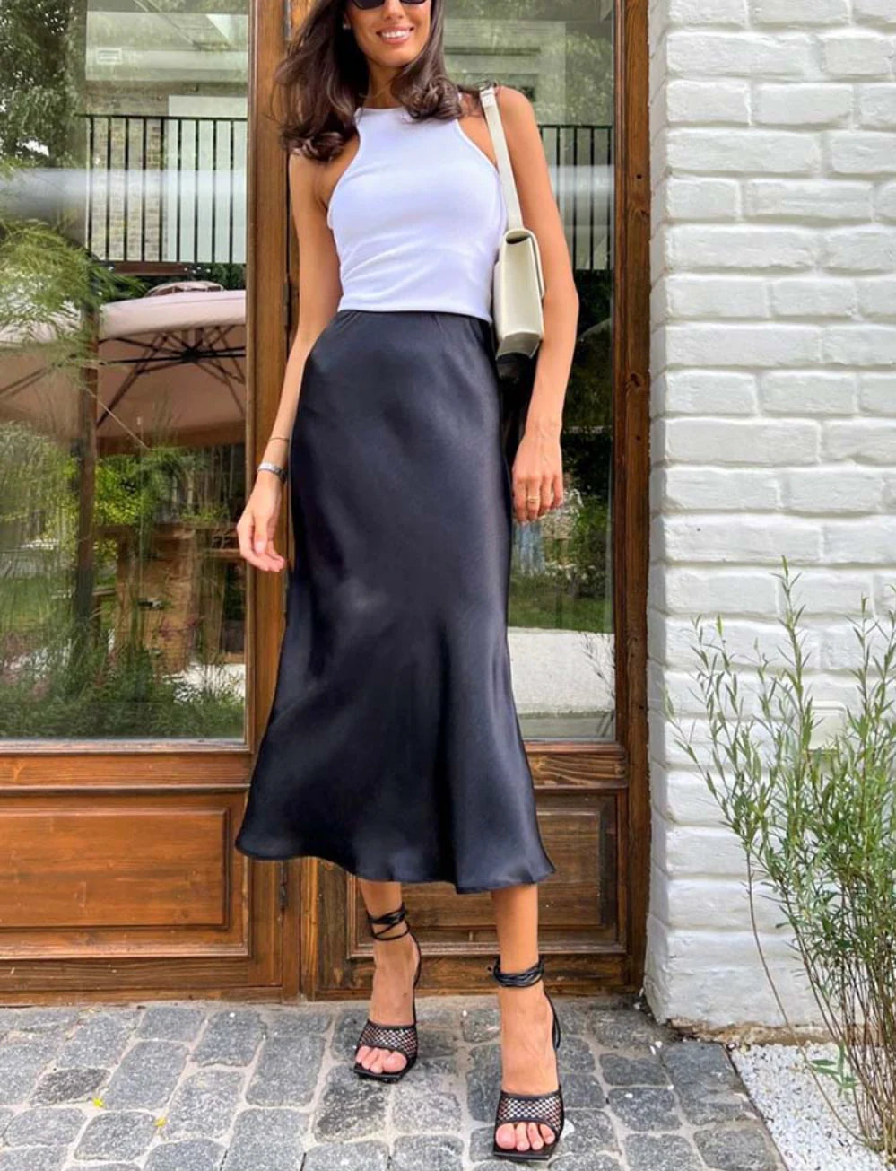 MIDI - FALDA SATIN