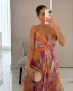 ELÉNA - VESTIDO LARGO FLORAL