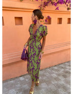 VELA - VESTIDO MIDI ESTAMPADO