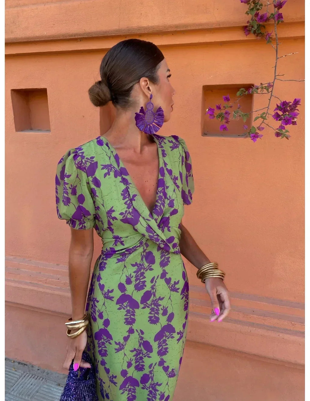 VELA - VESTIDO MIDI ESTAMPADO