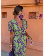 VELA - VESTIDO MIDI ESTAMPADO