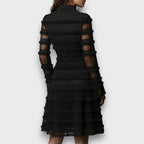 PARISA – VESTIDO CON FLECOS TRANSPARENTES