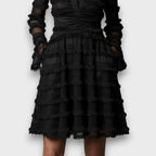 PARISA – VESTIDO CON FLECOS TRANSPARENTES