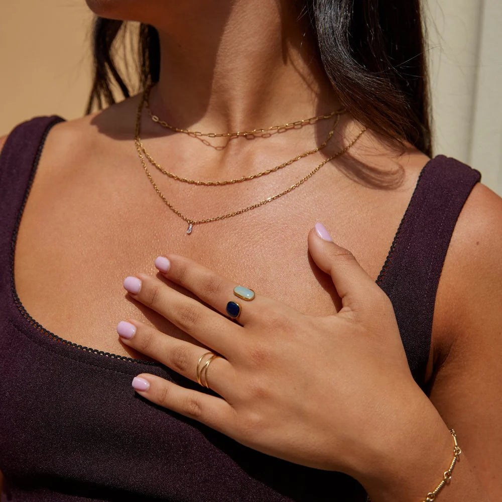 PIEDRA AGUAMARINA - ANILLO
