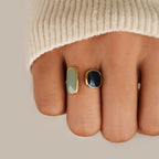 PIEDRA AGUAMARINA - ANILLO
