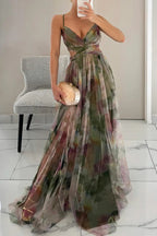ELÉNA - VESTIDO LARGO FLORAL