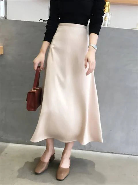 MIDI - FALDA SATIN